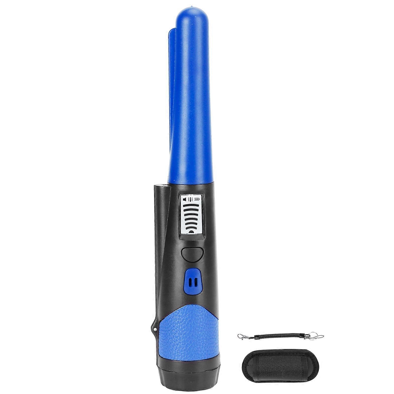 Metal Detecting Pinpointer Detector High Sensitivity 360Degree Handheld Metal Locating RodBlue NO.6958
