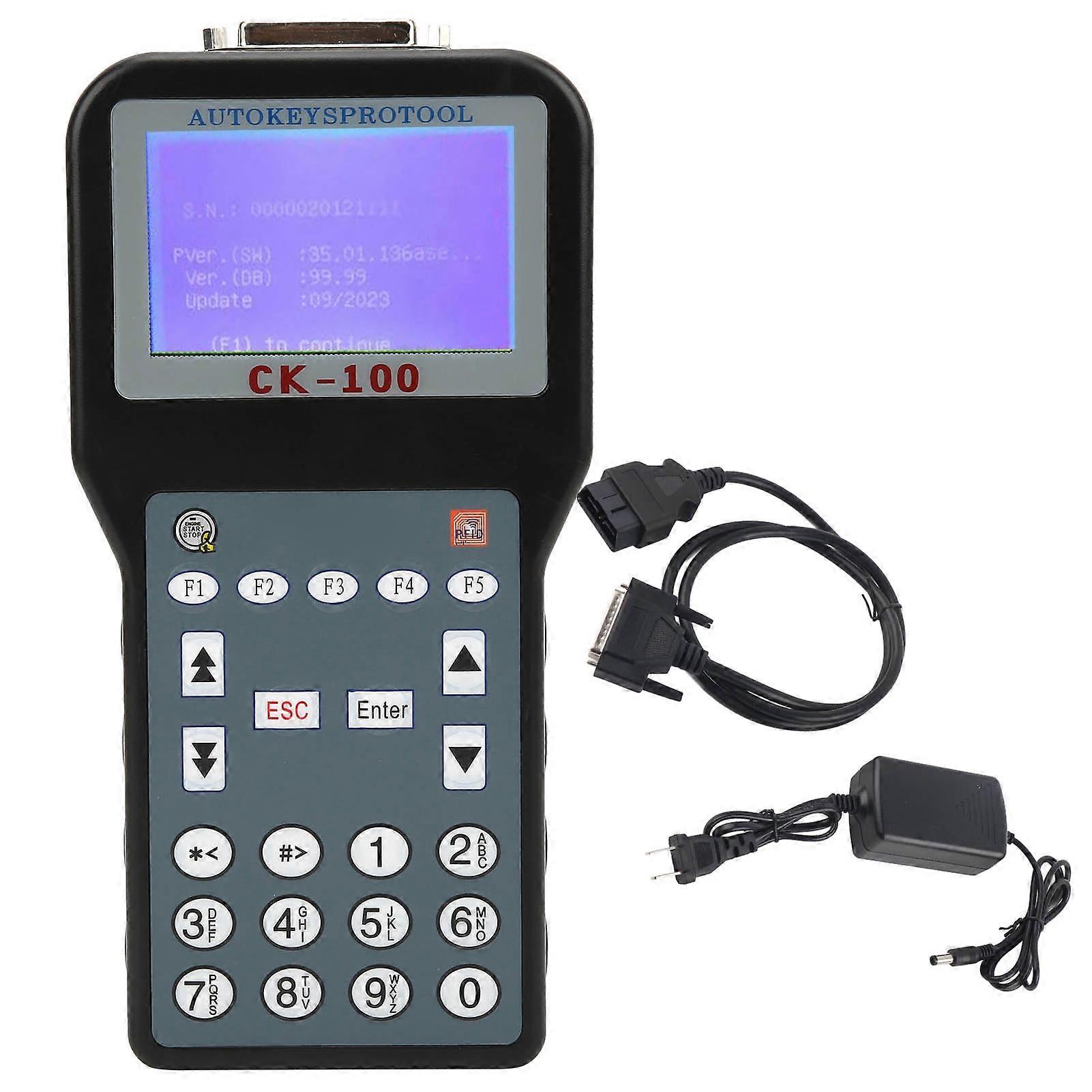 Car Key Programmer Transponder V99.99 ABS Auto Programming Tool Sensitive MultiLanguage US Plug 100240V E2U711
