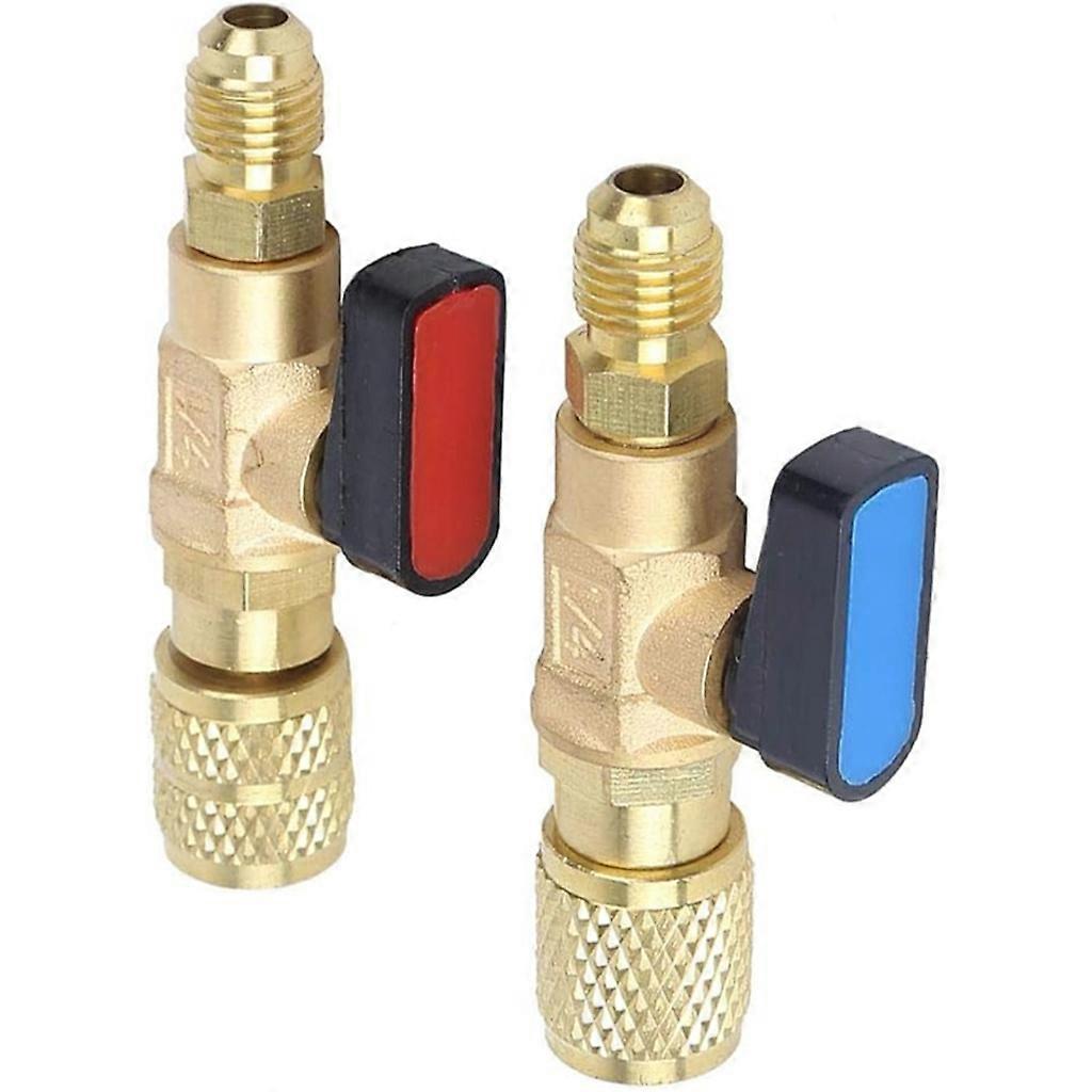 Durable Brass Adapter R22 R410A Conversion Adapter Brass Ball Valves Switch
