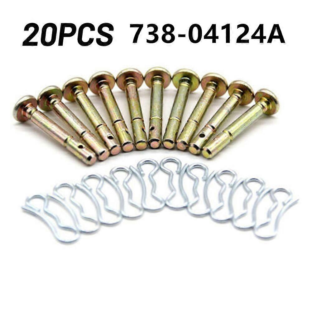 10/20kpl leikkaustapit + sokkatapit tappisarja Cub Cadet Mtd -lumilinkoille Puutarhatyökalujen osien vaihto 738-04124a 714-04040 738-04155