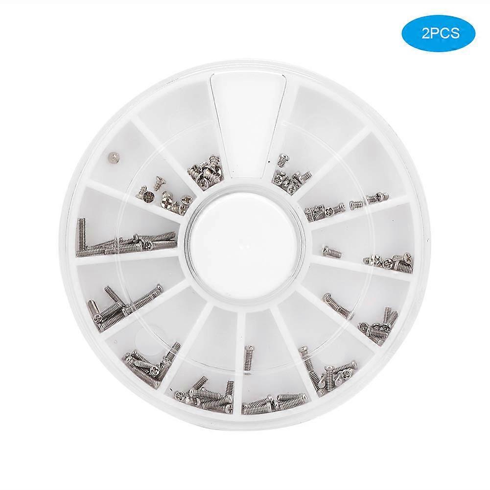 2pcs Assorted Screws Watch Clock Eye Glasses Repair Tool Accessory For Watchmakers