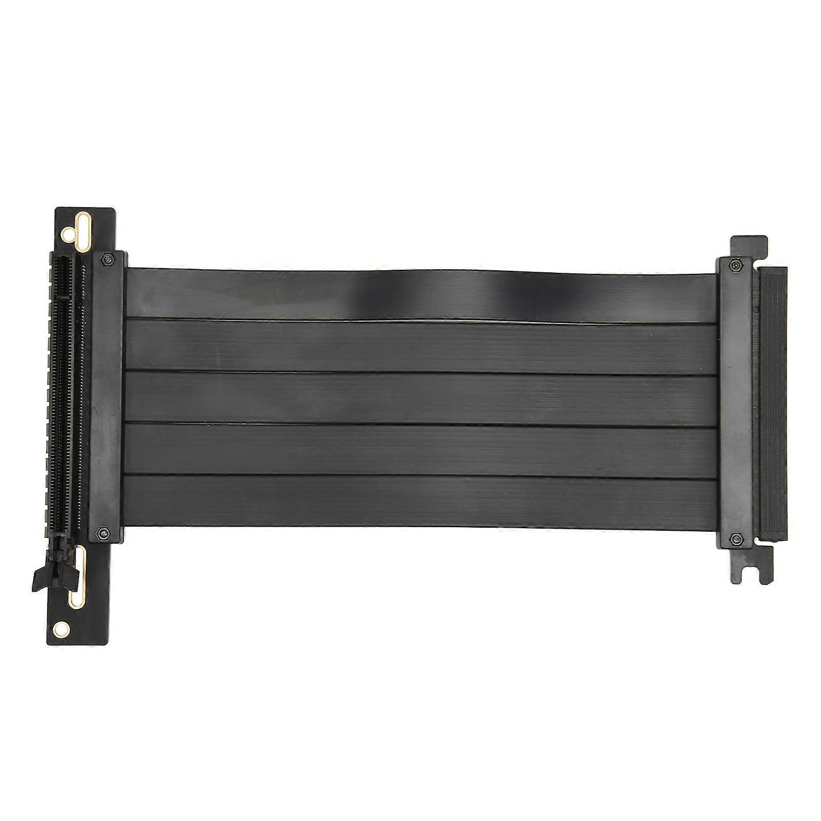 PCIE 4.0 X16 موسع كابل الناهض التوصيل والتشغيل عالي السرعة PCIE 4.0 X16 كابل تمديد بطاقة الرسومات 30 سم / 11.8 بوصة