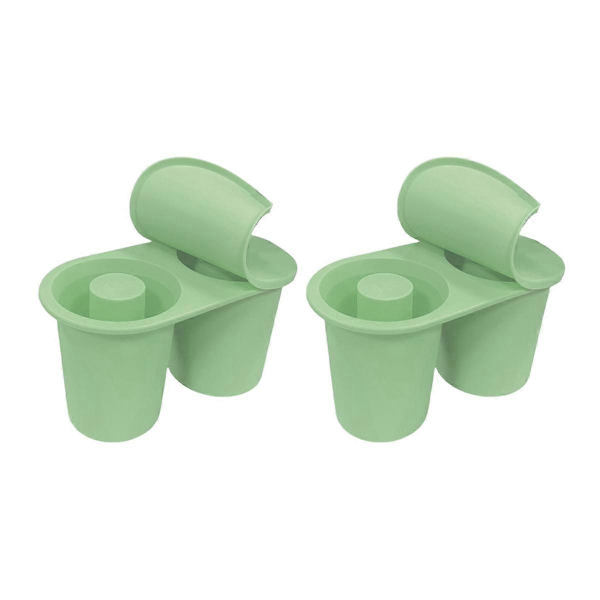 Ice-Cube Tray Compatible with - Silicone Cylinder Ice Mold with Lid and Bin for Freezer, Ice Drink, Juice B