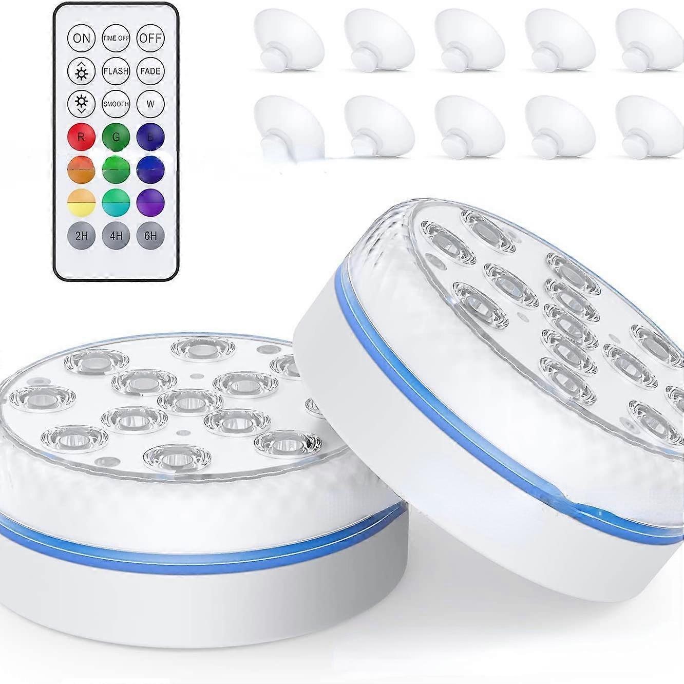 LED Diving Knob Light 13 Lights Remote Control Magnet Suction Cup