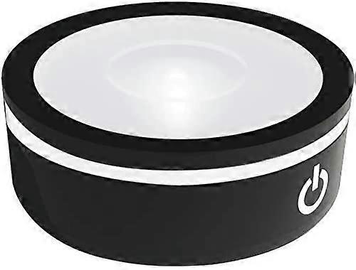 Non-slip Round LED Light Base 3D Crystal Glass Ball Art Display Stand with Sensitive Touch Switch, Multiple Colors Display, Holiday Party Decoration