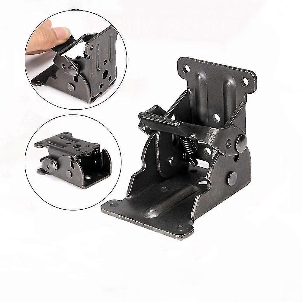 90 Self-locking Folding Hinge, Foldable Bracket, Locking Extension Table Steel Sheet Foldable Shelf Bracket For Work Tableone Piece Jskee