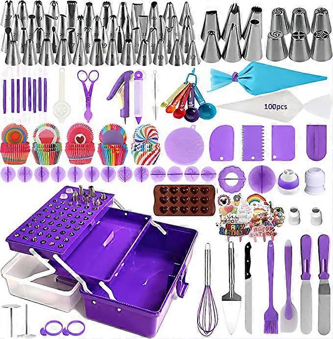 365 piece cake decoration tool set portable baking tool storage box embossing set