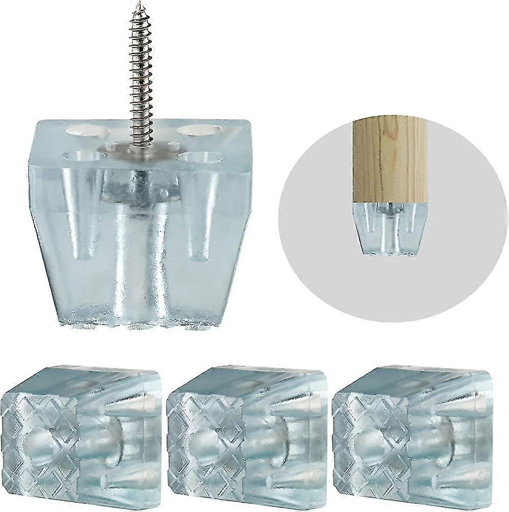 Furniture Feet White Perfectly Keep The Furniture Off The Floor Square Rubber Buffer Elastic Buffer