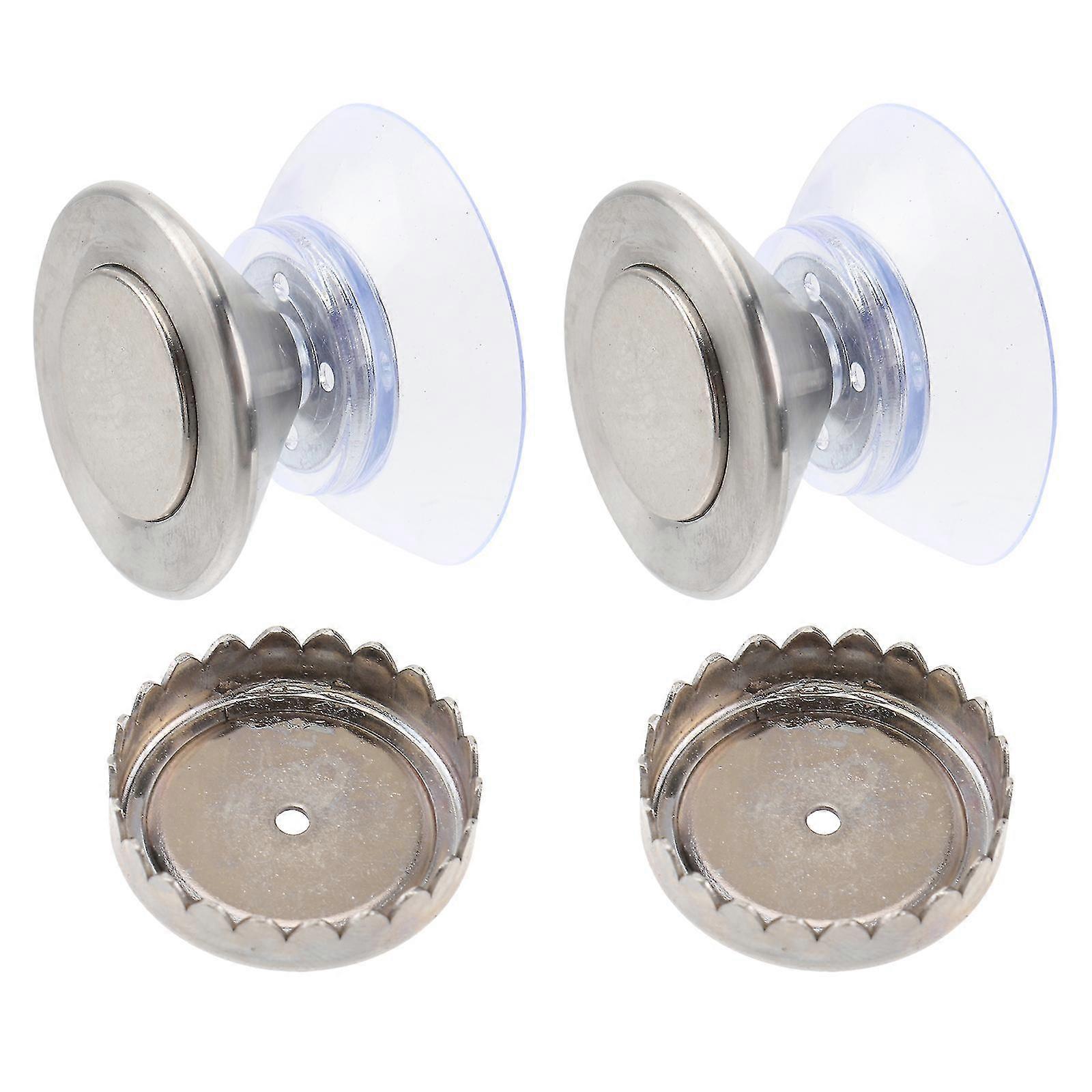 4 Set Of Magnetic Soap Holder Self Draining Bar Soap Holder Wall Stainless Steel Soap Holder With Suction Cup