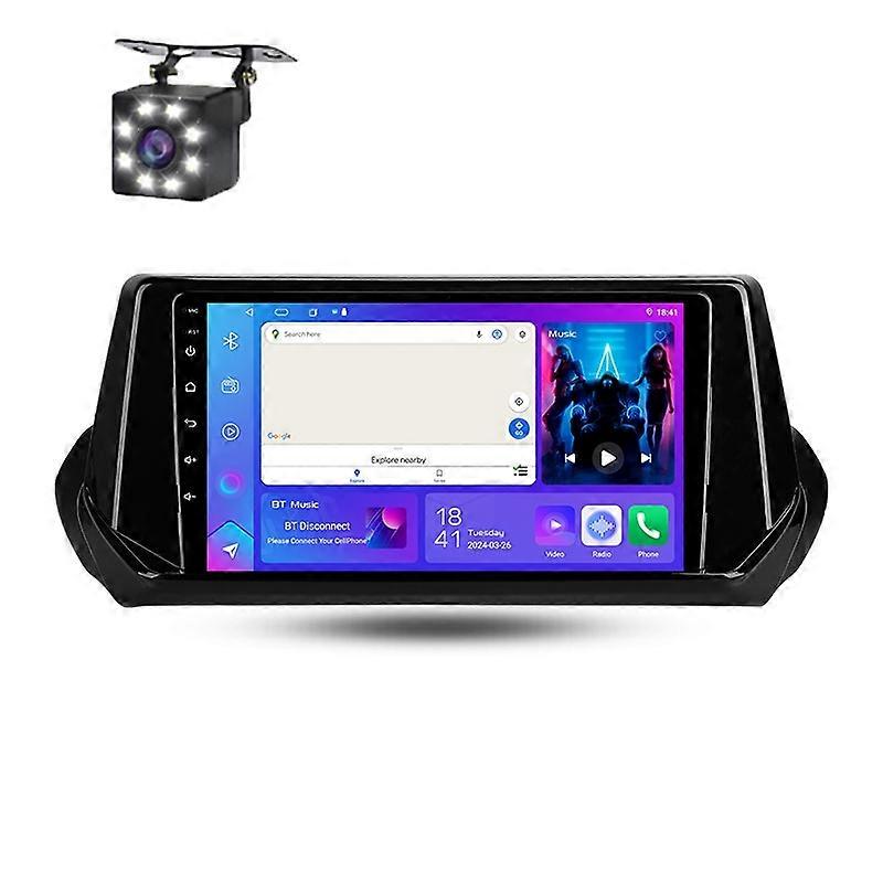 Android Auto Car Radio Multimedia For Peugeot 2008 II 2 2019 - 2021 Wireless Carplay GPS