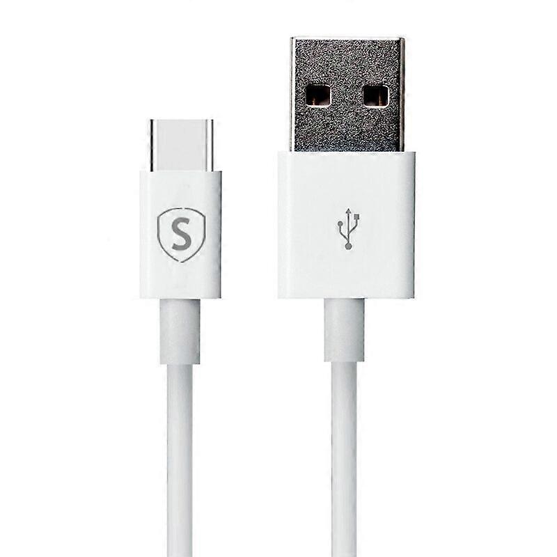 USB-C Schnellladekabel 2,4A, 0,25m - Weiß