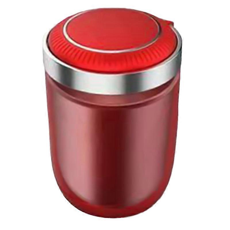 Universal LED Light Car Ashtray With Lid Smoke Diffusion Blocking Push Type Auto Vehicle Cigarette Ashtray Holder