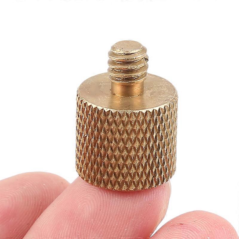 Para câmera 3/8 polegadas fêmea para 1/4 polegadas macho tripé rosca cobre tripé parafuso adaptador acessórios redutor adaptador latão