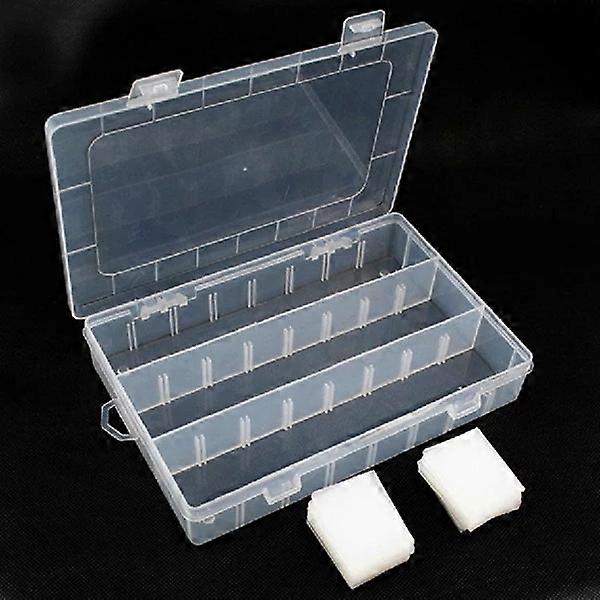 24 Compartments Detachable Transparent Storage Plastic Box For Classification
