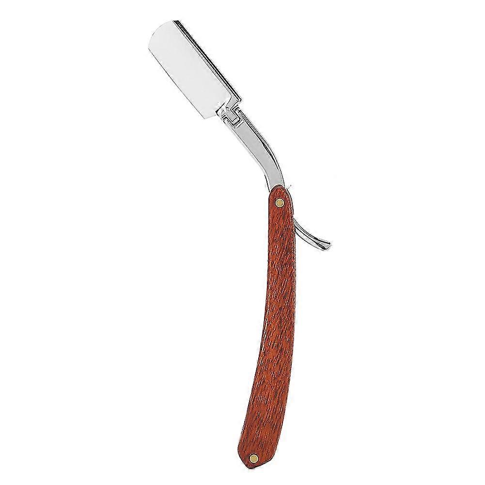 Manual Folding Shaver with Wooden Handle for Men Professional Blade Holder without Blade-In Stock