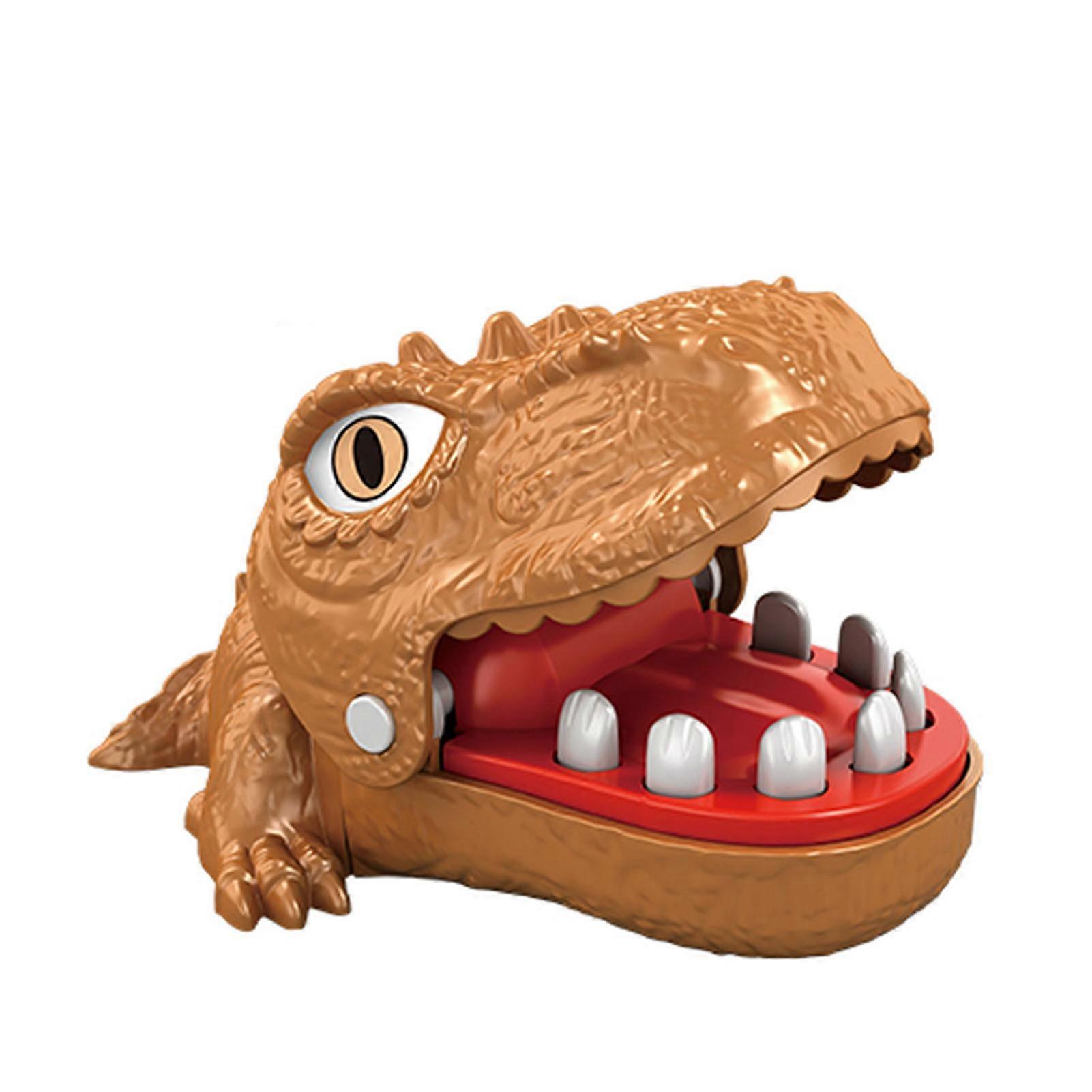 Dinosaur Bite Finger Toys Funny Stress Relief Biting Finger Teeth Games Family Interactive Toy for Kids Party