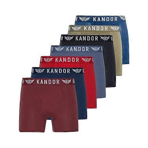 Kandor Mens Quinfly Bamboo Boxer Shorts (Pack of 7)