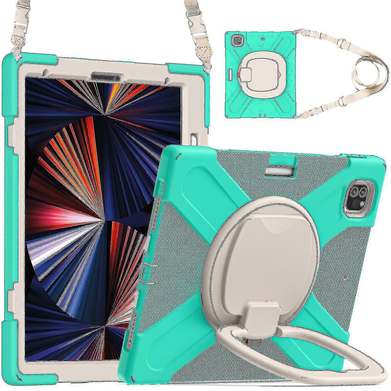 For Ipad Pro 12.9 2021, Children's Tablet Protective Shell, Anti-drop And Shock-proof Silicone Sleeve, With 360-degree