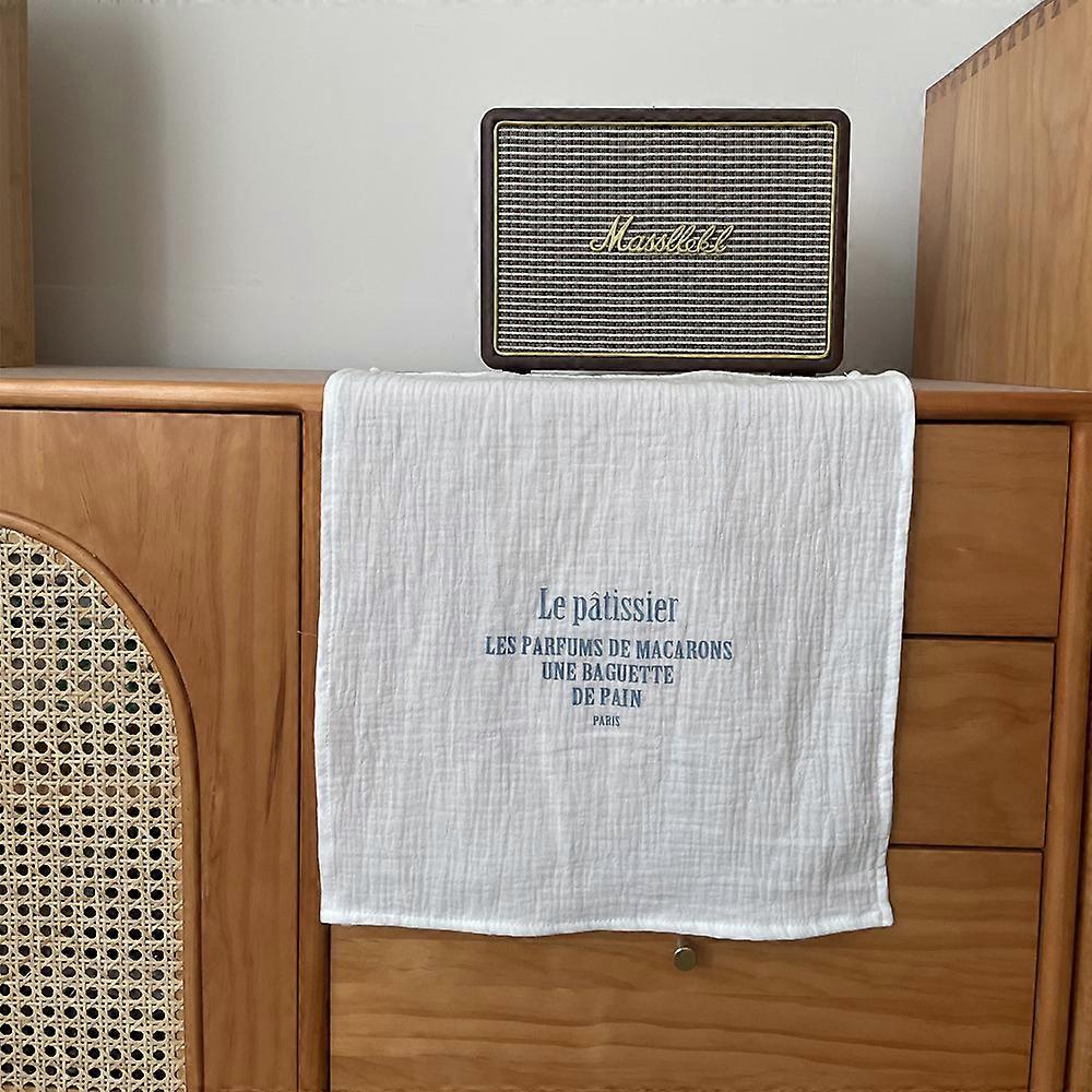 Blue-gray character Hanging Cloth Ins Background Cloth