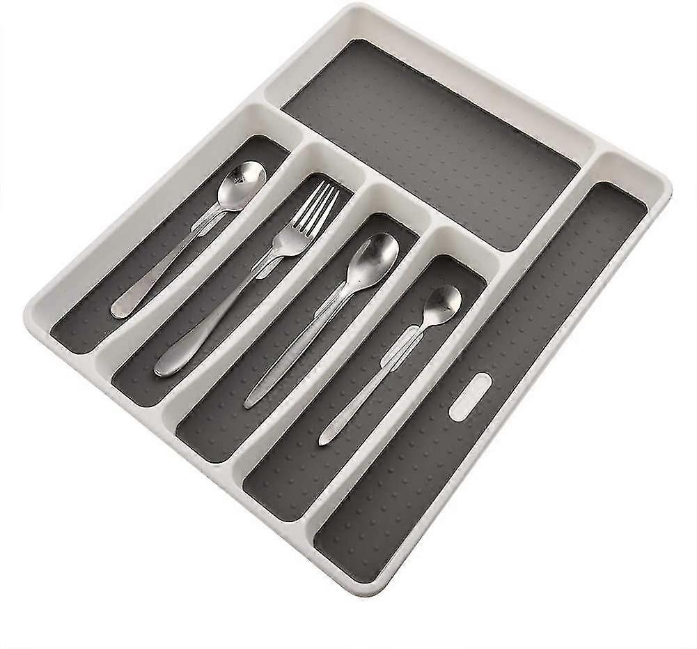 Cutlery Box For Drawer, With 6 Compartments, Cutlery Insert For Kitchens
