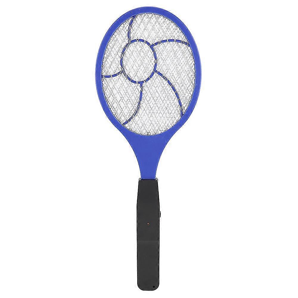Three layer Electric Fly Mosquito Swatter Bug Zapper Racket Insects Killer (Blue)-YM
