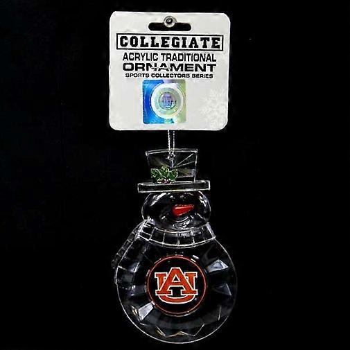Auburn Tigers NCAA Acrylic Traditional Snowman Ornament