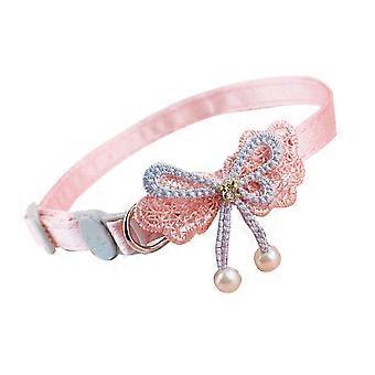 Cat Bow Tie Collar Adjustable Soft Wearable Fashionable for Daily Walking and Parties Width 1cm Leng
