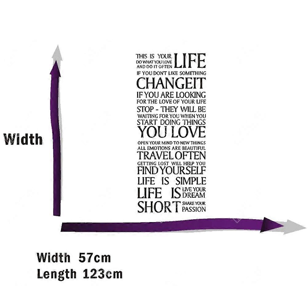 Proverbs English Poem Wallpaper Wall Sticker