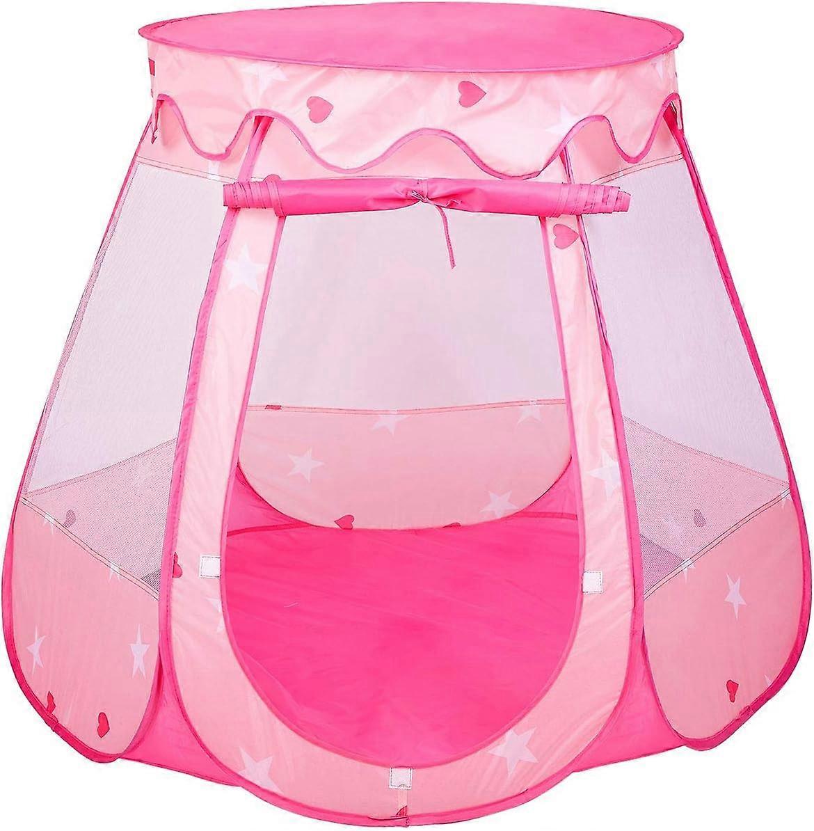 Princess Pop Up Playhouse, Play Tent, Play Tent Castle Foldable Popup Balls House for Baby Toddler Girls