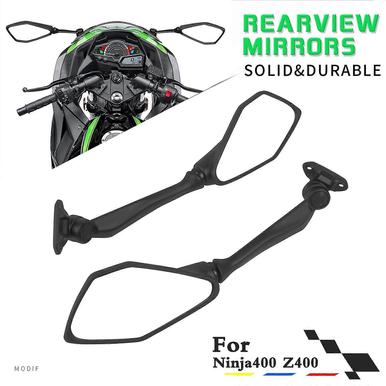 Espejos retrovisores ajustables para motocicleta, retrovisores para Kawasaki NINJA400 EX400 Z400 Ninja 400 Z 400 2018-2021 2020 2019
