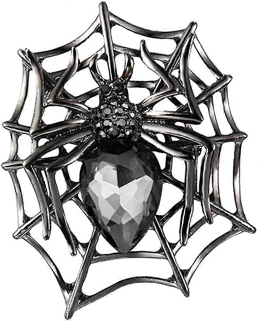 هالوين العنكبوت شبكة حجر الراين بلورات دمعة العنكبوت بروش دبوس اكسسوارات الملابس