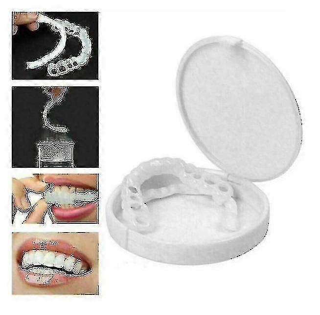 2-pack Smile Snap-on Dentures Dentures Veneers Denture Braces Plus Dentures Box