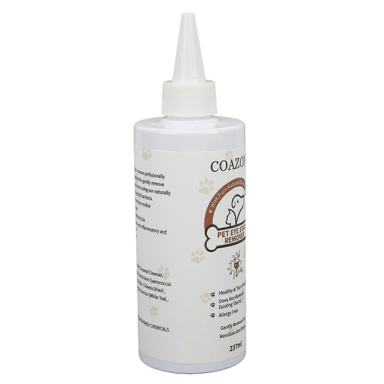 Pet Eye Tear Remover Dog and Cat Eye Drops Pet Eye Excrement and Eye Dirt Cleansing Agent 237ML