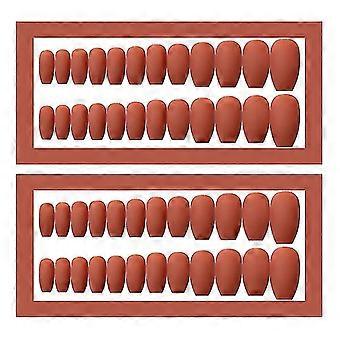 24pcs Gradient Farge Fakes Negler Falske Spiker Tips Kunstige Negler Gresskar Farge