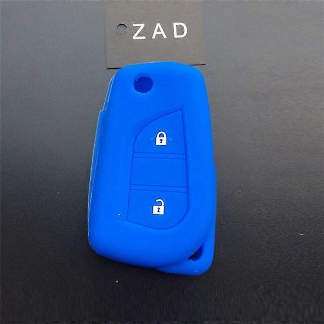 rubber car key cover case shell set protector fob for Toyota aygo Yaris Highlander Camry RAV4 2 button key  holder