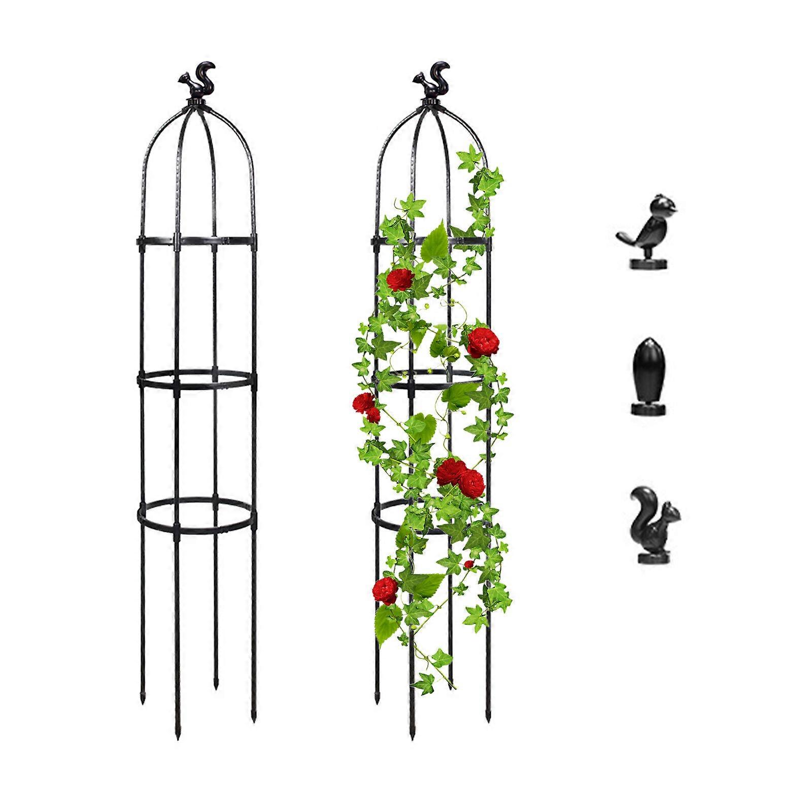צמח מטפס Trellis - עץ מתכת פרח Trellises, חיצוני צמח עמיד חלודה פרח Trellises-100% חדש