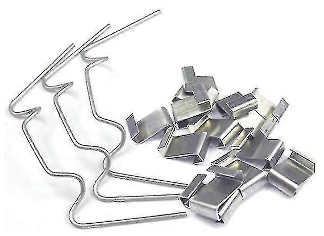 Greenhouse Glazing Clips Glass Pane Fixing Stainless Steel Overlap Garden Care 50 Pcs W+Z Clips