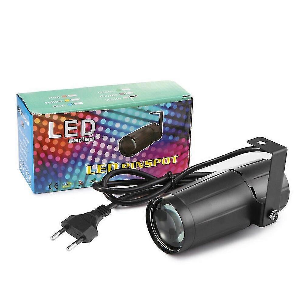 Led Spot Light 3w 7 kolorów Pinspot Stage Lighting Effect z pojedynczym stojakiem na świąteczne światła dekoracja wnętrz