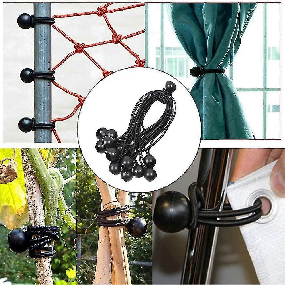 30 Pieces Of Elastic Rubber With Black Ball, Expander Loop