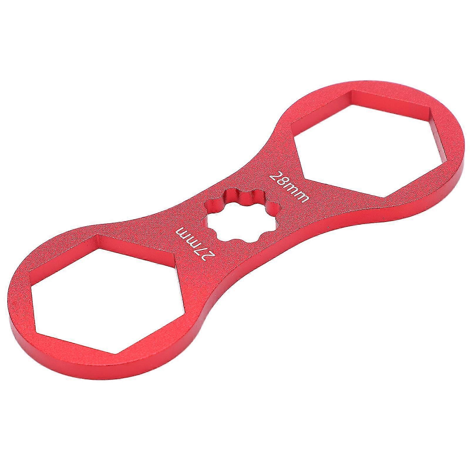 Aluminum Alloy Bicycle Fork Removal Tool with Shoulder Cover Wrench for Front Forks