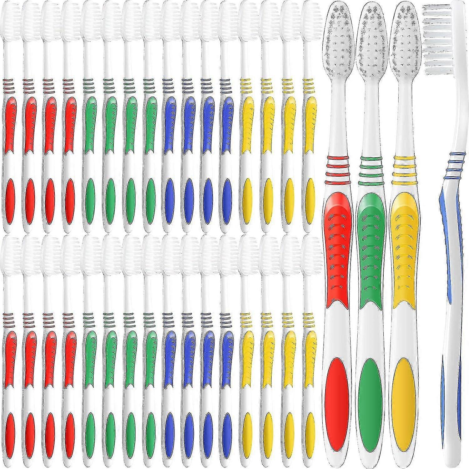 200 Packs Bulk Toothbrushes Individually Wrapped Manual Disposable Travel Toothbrush Set