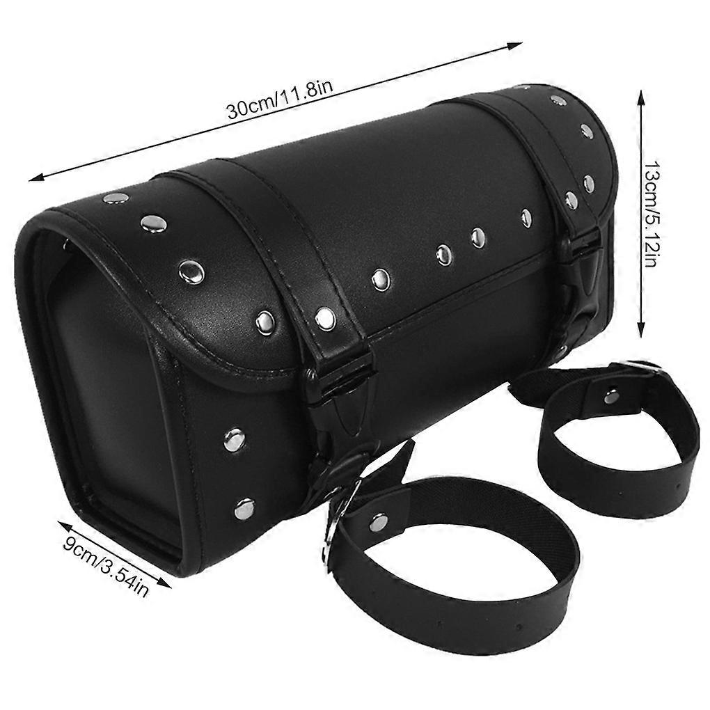 Universal Hanging Saddle Bag Stylish Practical PU Leather Tool Storage Motorcycle Sided Tail Wear Resistant Large Capacity