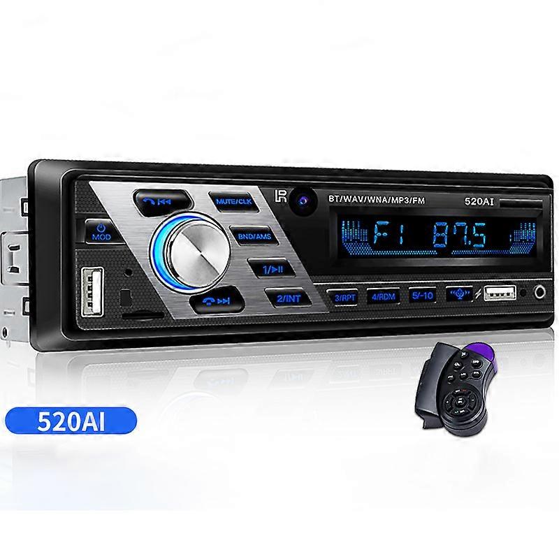 AZGIANT 12V 24V ISO Bluetooth Car Stereo FM Radio MP3 Audio Player SD Auto Electronics Subwoofer 1 DIN Autoradio For truck bus
