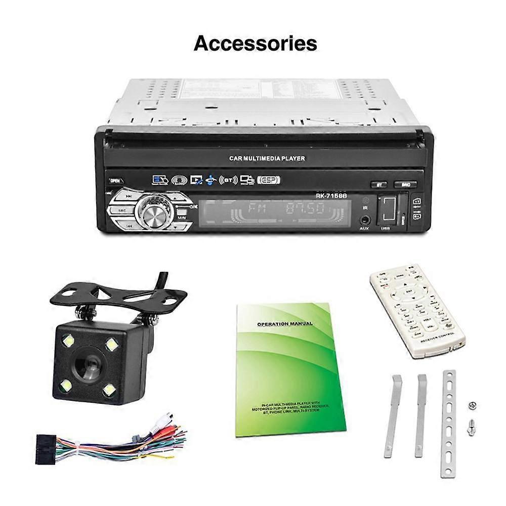 New Portable 7158G Car MP5 Player BluetoothTouch ScreenWith Camera GPS EU/US/UK Map Card Backlight Essential Accessories