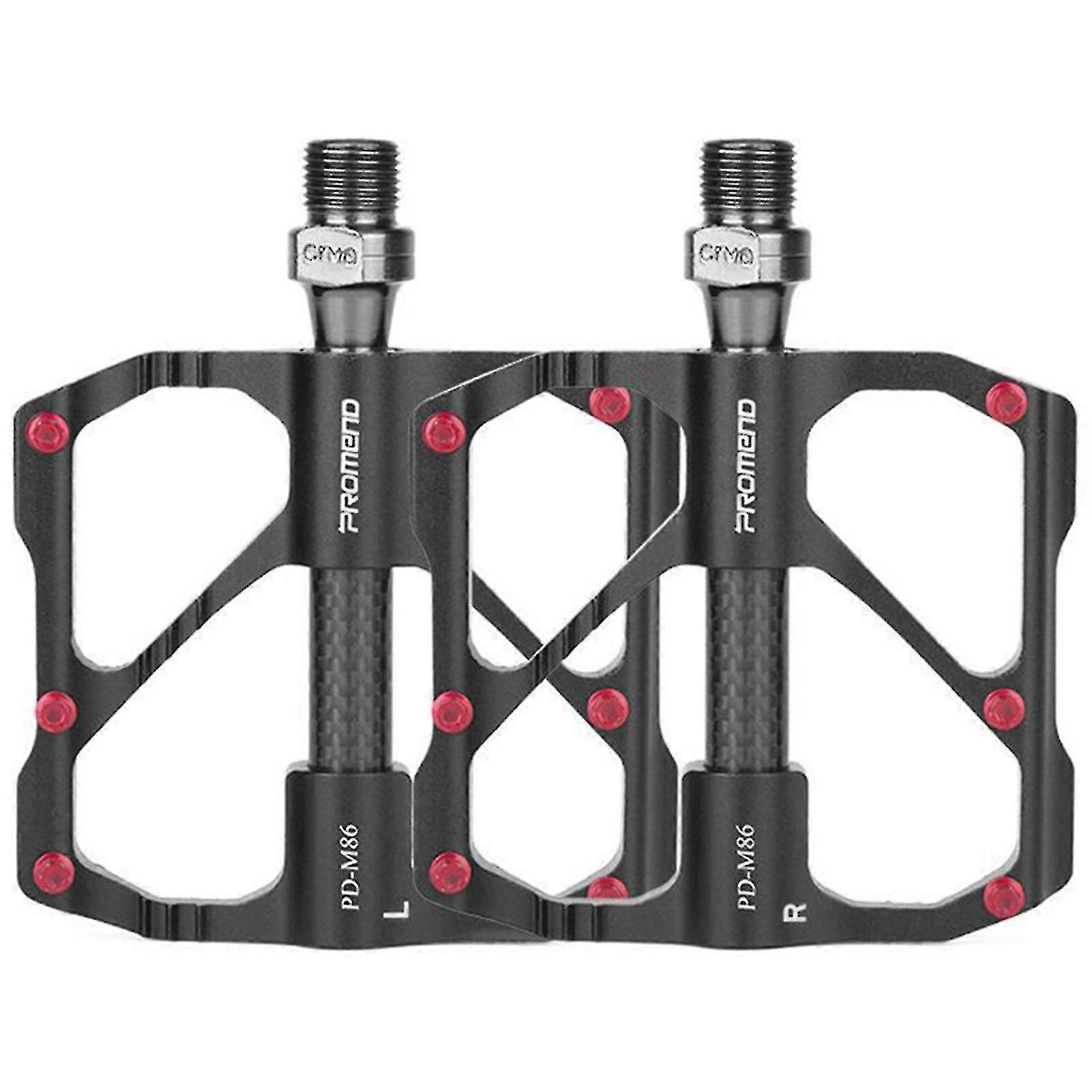 Bjxy 1 Pair Mountain Bike Pedals Non Slip Lightweight Carbon Fiber Fixed Bearing Bicycle Pedals