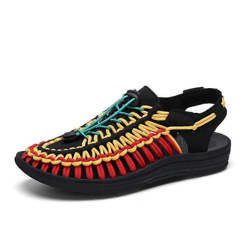 Sommar Handgjorda Vävda Sandaler För Vuxen Utomhus Vadskor Halkfri Trekking Tofflor Mode Vuxen Strand Slip On Skor Sneakers