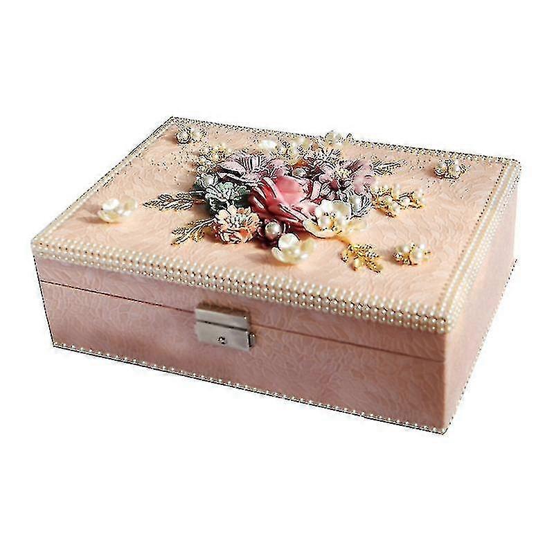 Retro Lar- -Layer Ohrringe mit S Ohrringen Schmuck Schmuck Stora Box