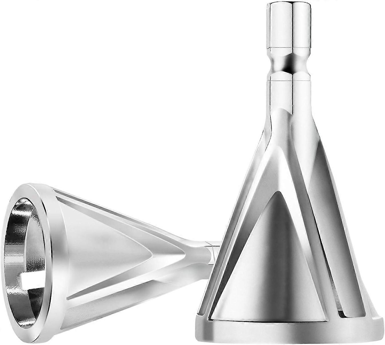 2 Pack External Deburring Tool (Silver Hex Shank) High Speed Steel Hex Shank Removing Burr Tools for Drill Bit