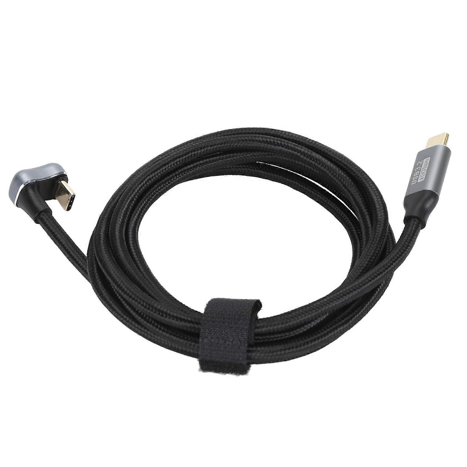 U Shaped Data Cable Type C Male to Male Data Cable USB3.2 Gen2 10Gbps 20V 5A PD100W Fast Charging 4K 60Hz Screen Casting Support OTG 150cm / 59.1in