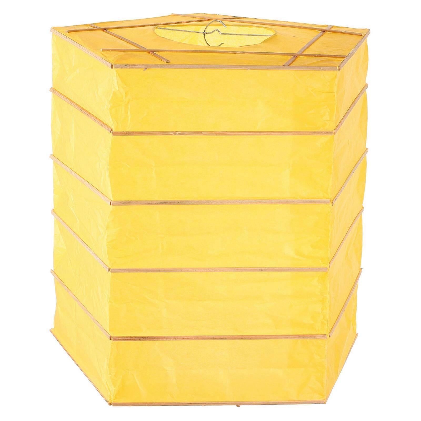 Hushållspapperslampskärm Vikbar lyktskydd Hållbar papperslampskärm för taklampa för hotell